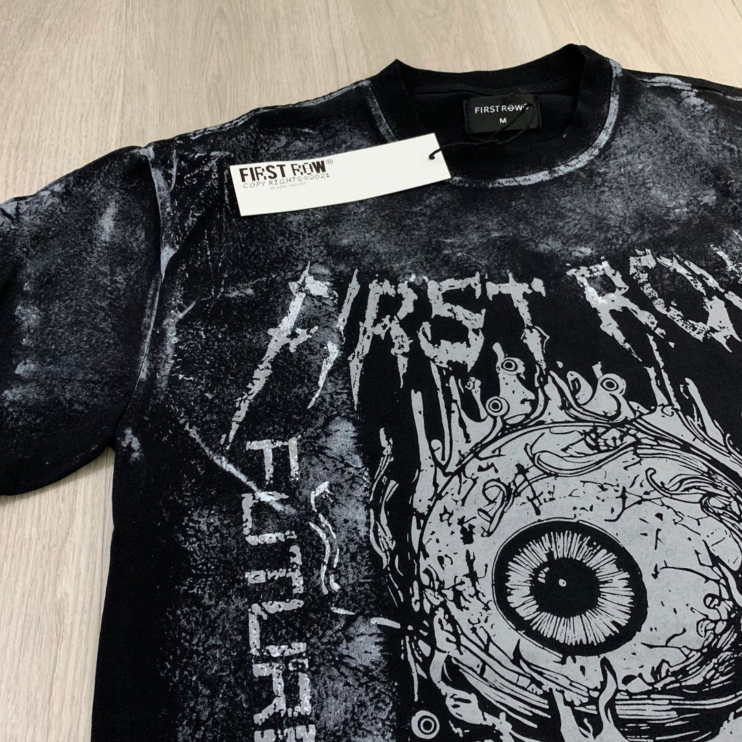 FIRST ROW LOST UTOPIA UNIVERSE CROPPED TEE White