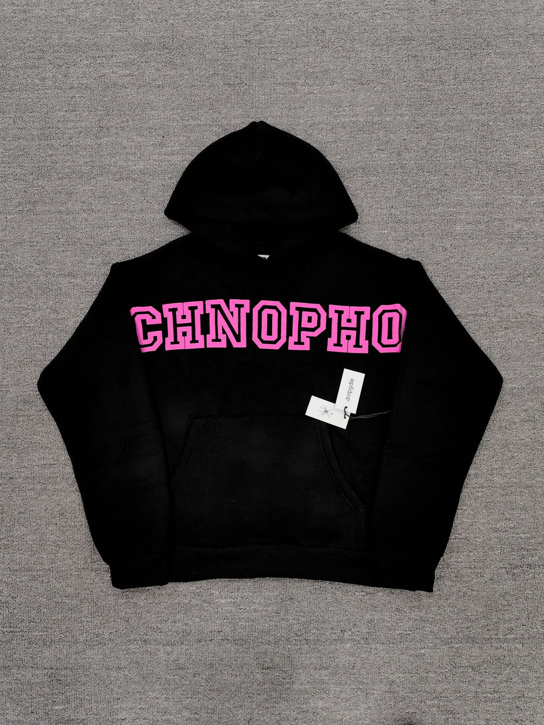 Sp5der Foam Print Spider Thick Fleece Hoodie