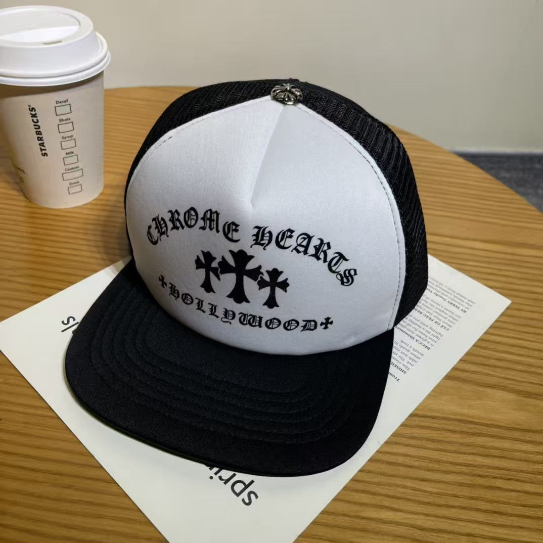 Chrome Hearts Ripped Denim Baseball Cap