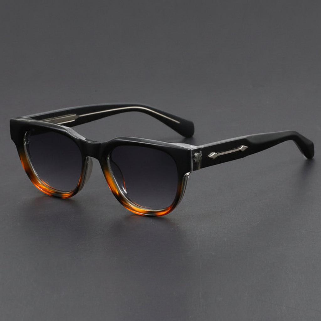 Small square propionate pin inserted sunglasses