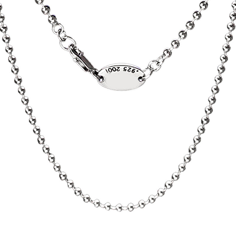 S925 silver round bead chain