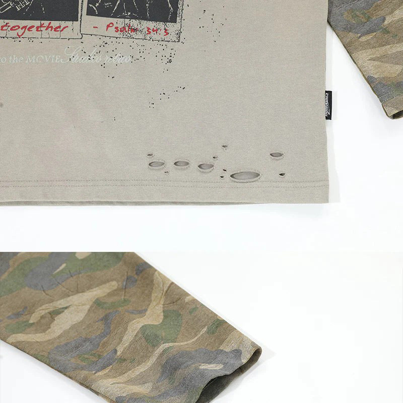 Loose-fitting, layered T-shirt base layer top