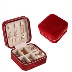 Italian velvet jewelry organiser box