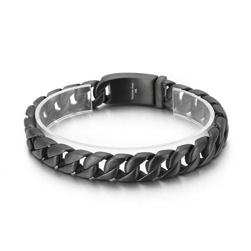 Minimalist titanium steel bracelet