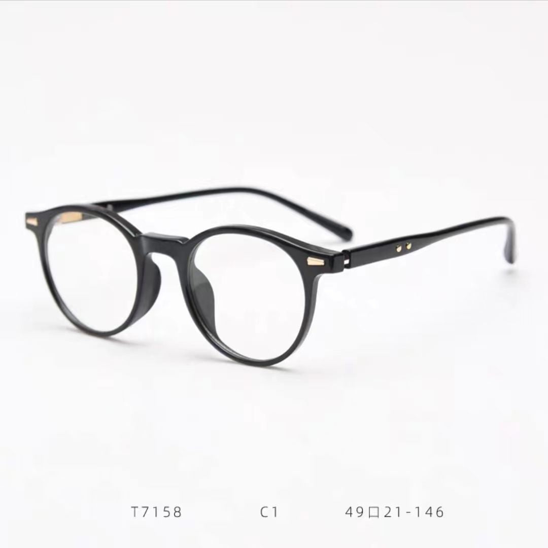Boston Style Rivet Details Prescription Glasses