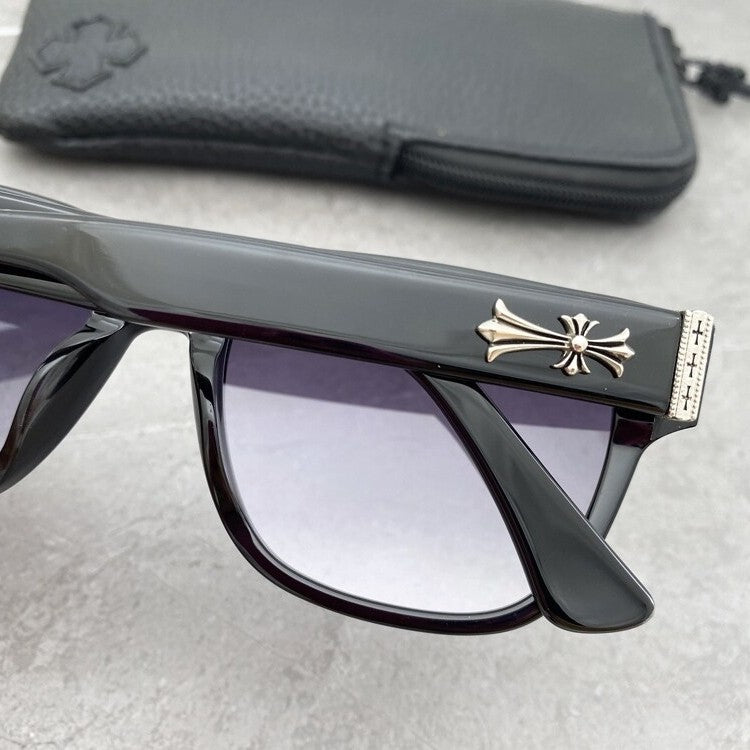 Chrome Hearts OFFICER Cross-decorated Sunglasses