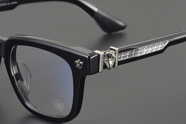 Chrome Hearts carved snake logo glasses