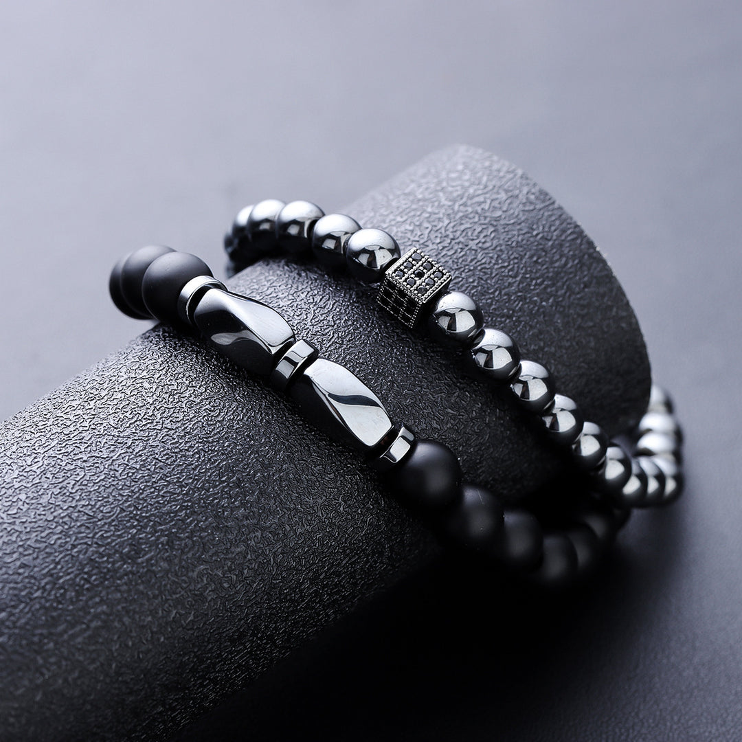 Twisted Hematite Bracelet
