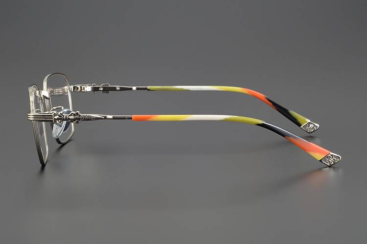 Chrome Hearts-Inspired Retro Dagger Business Eyewear Pure Titanium Frames