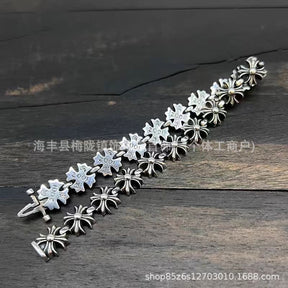 chrome hearts crusader flower bracelet