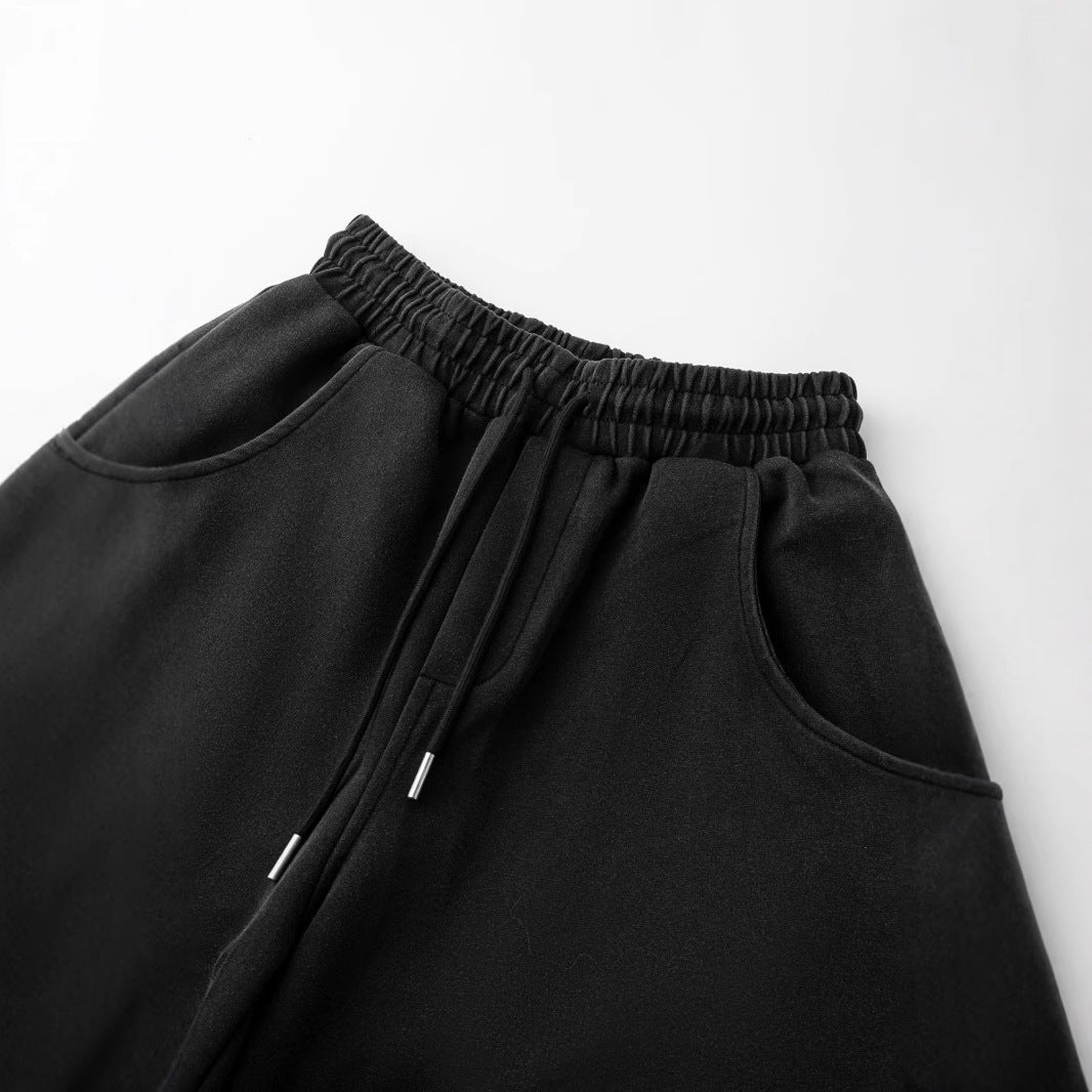 Hand-Painted Gradient Embroidered Sweatpants