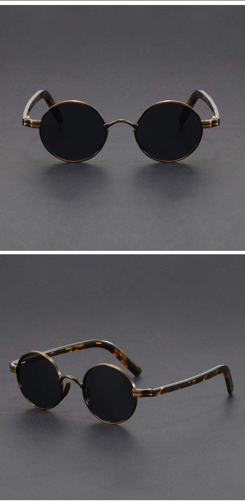 Metal-framed crystal sunglasses