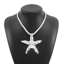 starfish necklace irregular alloy necklace