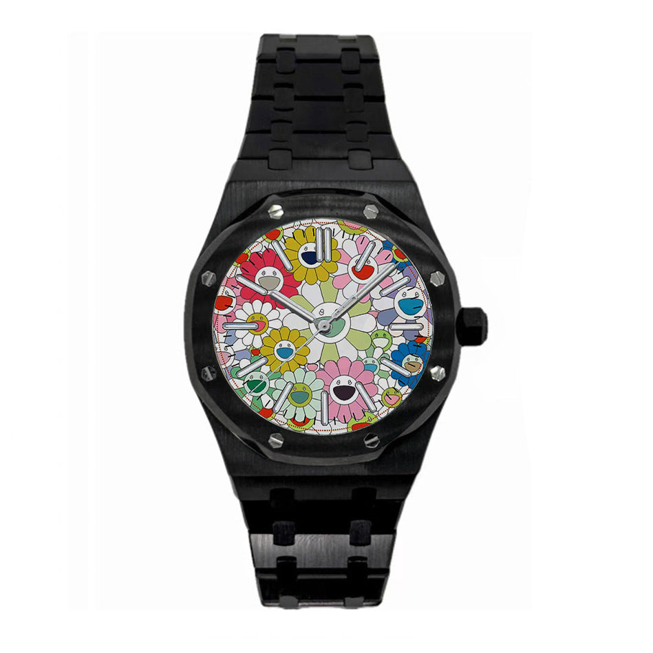 Sunflower Design Sporty Watch Luminous and Waterproof