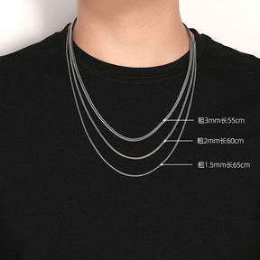 S925 silver snake bone chain