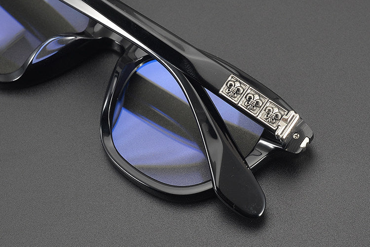 Chrome Hearts- Retro Black Frame Glasses