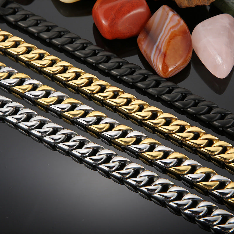 Minimalist titanium steel bracelet