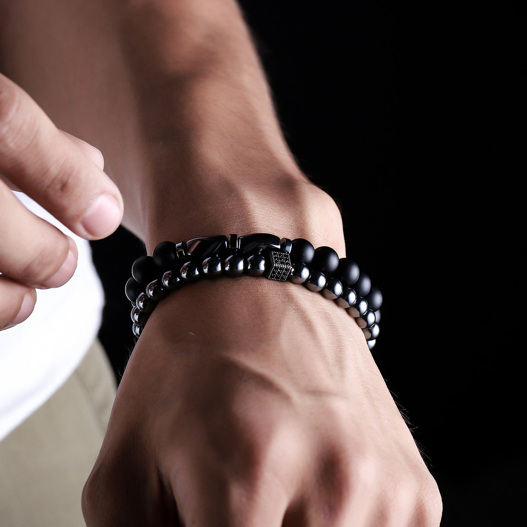 Twisted Hematite Bracelet