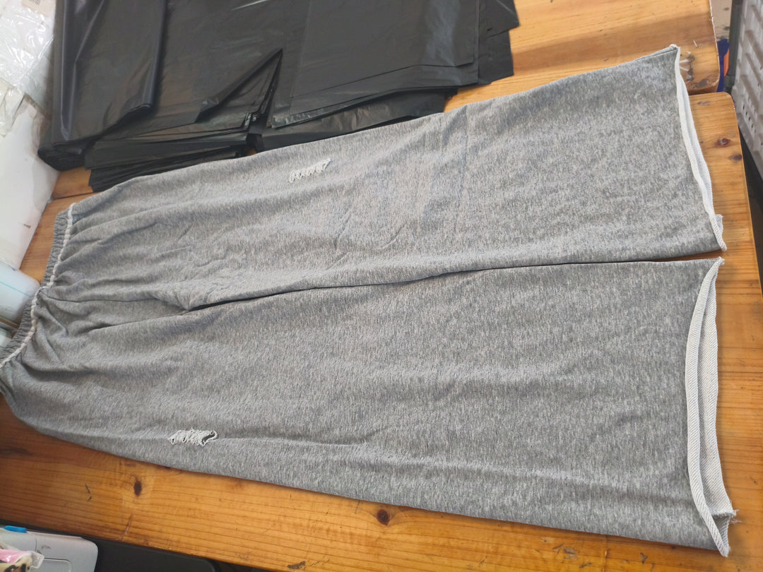 High-street trendy ripped hip-hop wide-leg sweatpants