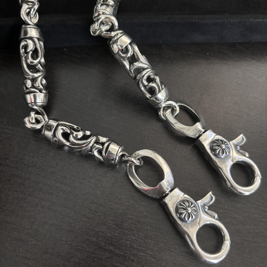 Chrome Hearts hollowed-out vine lobster buckle trouser chain