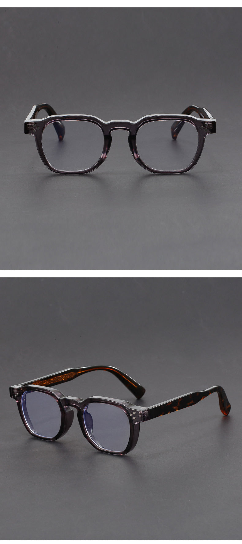 Classic retro square blue light blocking glasses