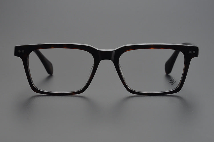 Handcrafted Square Retro Acetate Eyeglasses