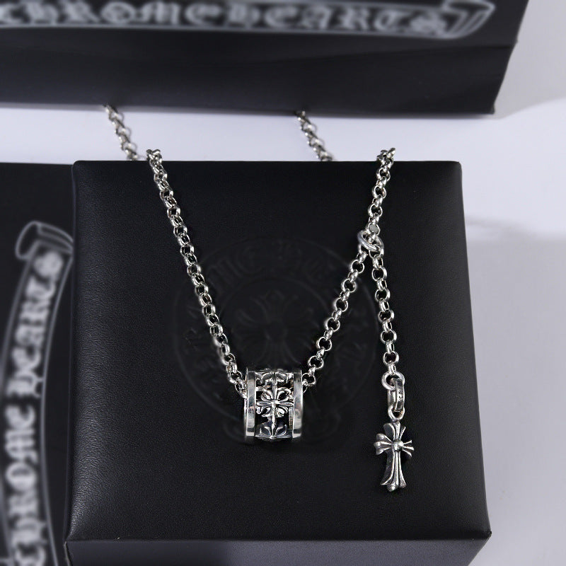 chrome hearts CH cross Round spring clavicle necklace