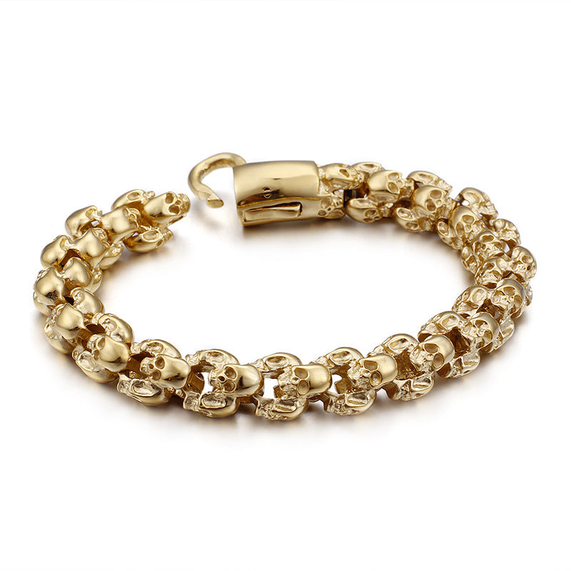 Retro Skull Personalized Stainless Steel Bracelet