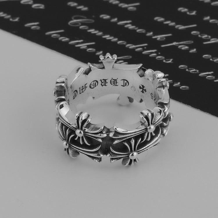 Chrome Hearts 925 Sterling Silver Tombstone Ring