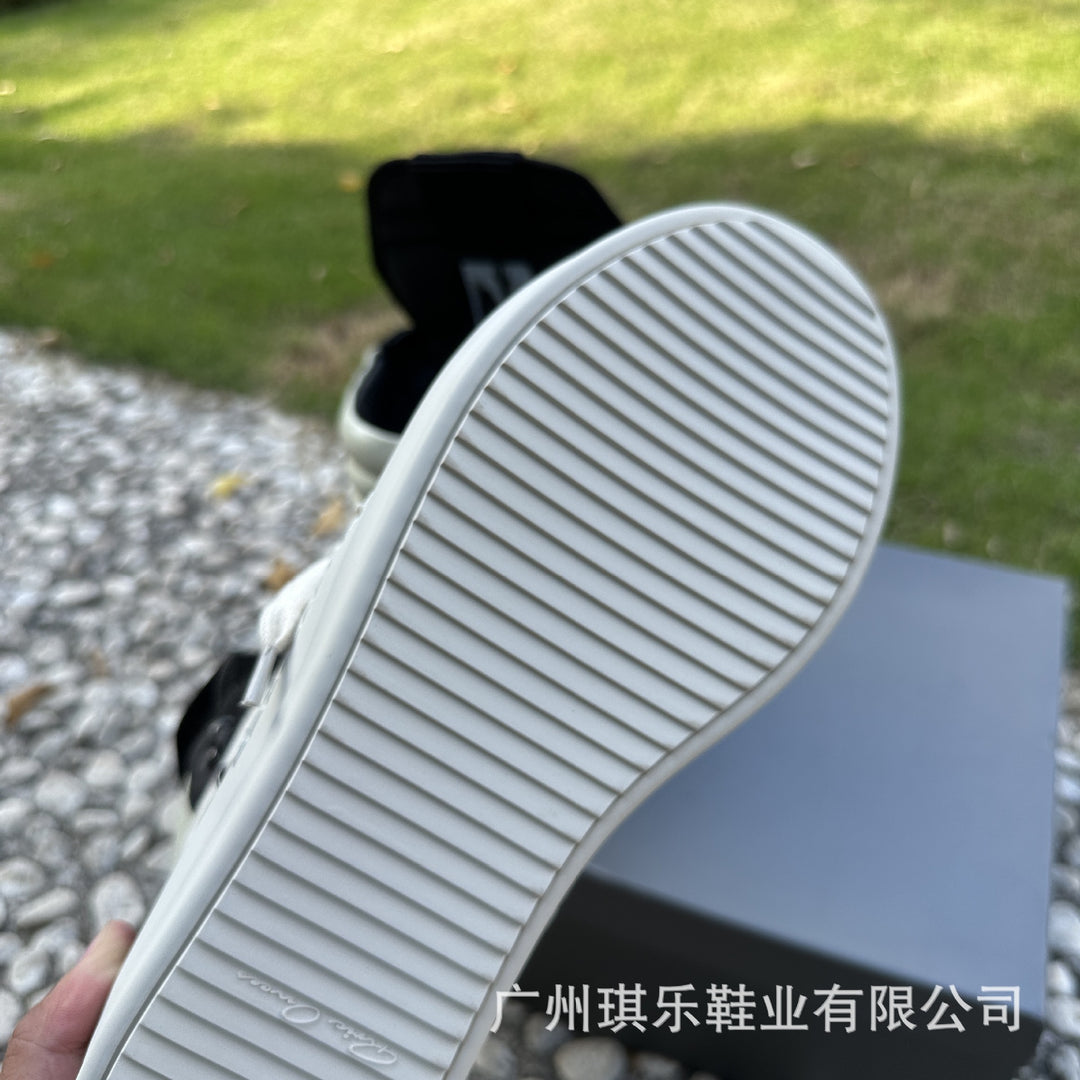 High-Top, Thick-Soled Genuine Leather Skate Shoes