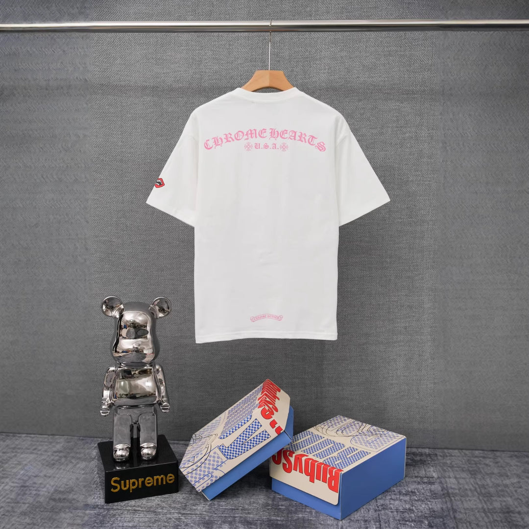 Chrome Hearts Summer Printed T-Shirt Short-Sleeve