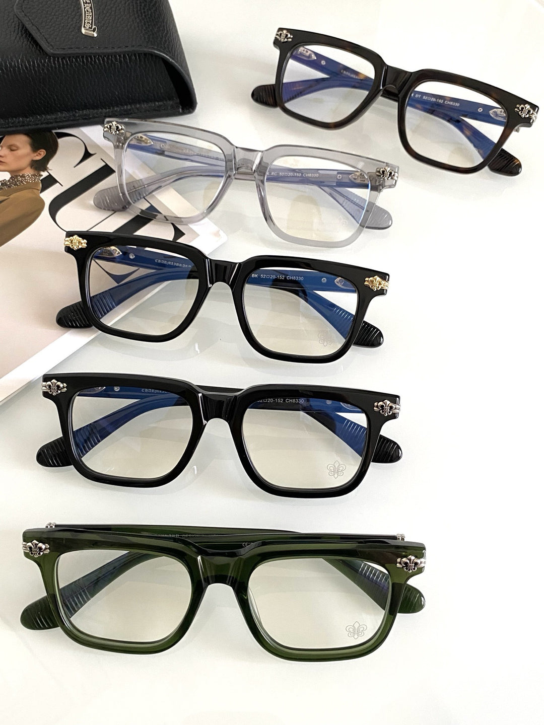 Chrome Hearts hand polished and manufactured glasses