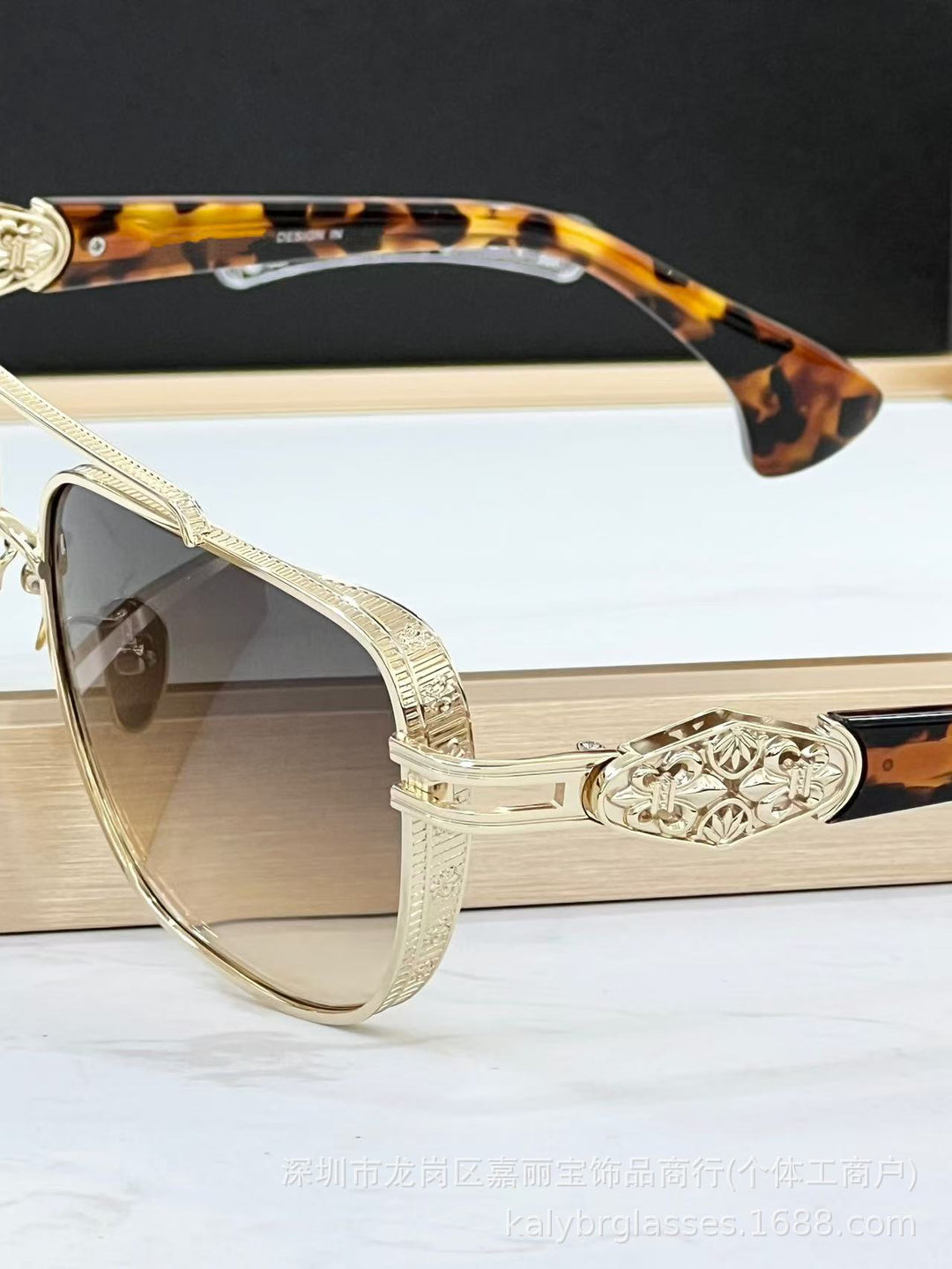 Chrome Hearts Heavy Industry Metal Luxury Sunglasses