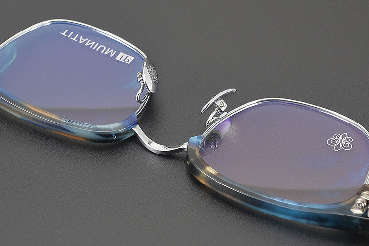 Chrome Hearts Hand-Engraved Vintage Browline Eyeglasses