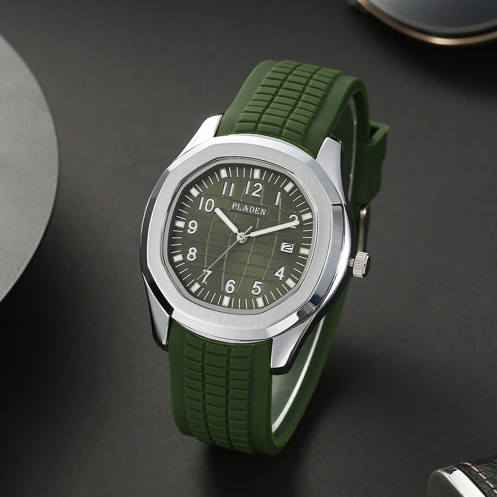 Grenade Luminous Silicone Strap Quartz Watch