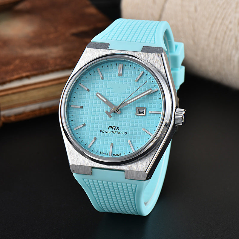 Simple and Generous Checkered Dial Colorful Watch