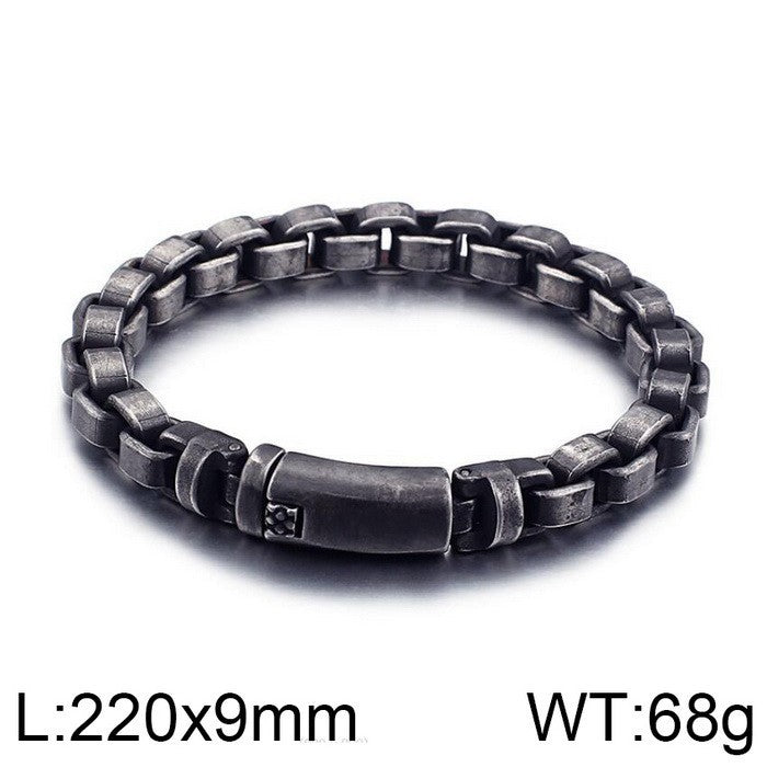 Retro simple stainless steel bracelet