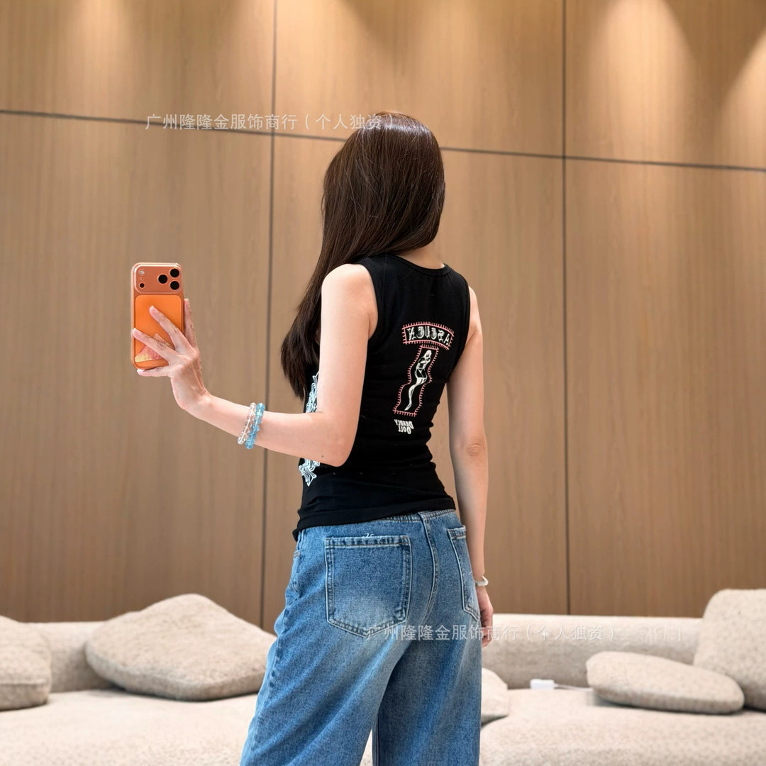 Chrome Hearts Spicy Ribbed Slim Fit Tank Top