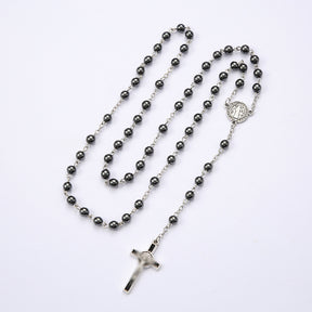 Hematite Cross Necklace