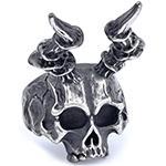 Nordic Stainless Steel Skull Ring Gothic Dark Aesthetic
