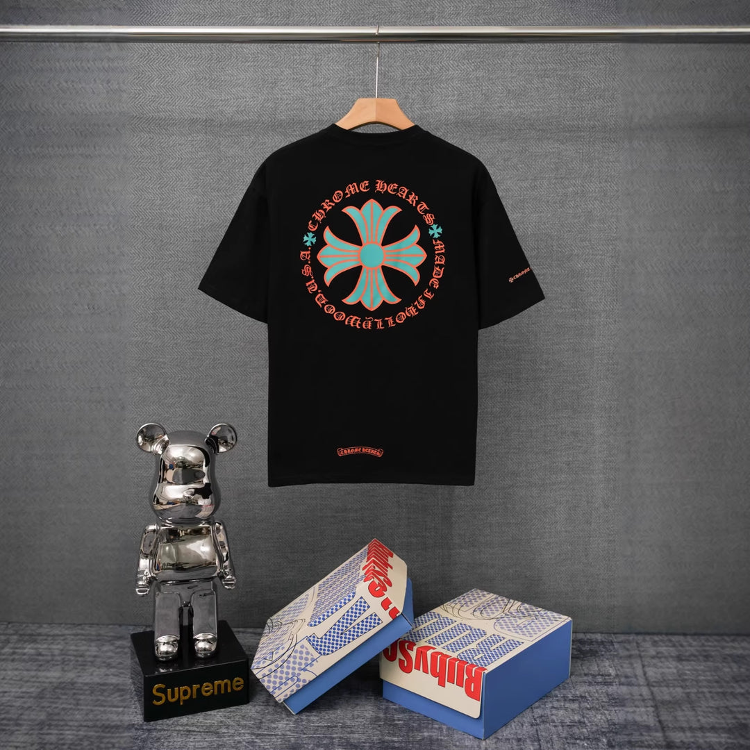 Chrome Hearts Summer Printed T-Shirt Short-Sleeve