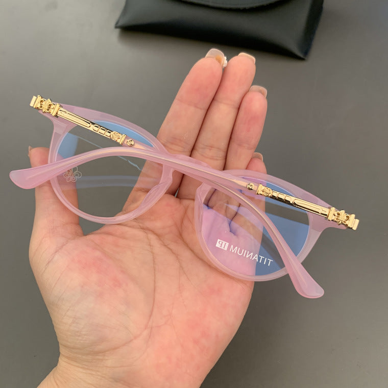 Chrome Hearts retro large frame versatile glasses