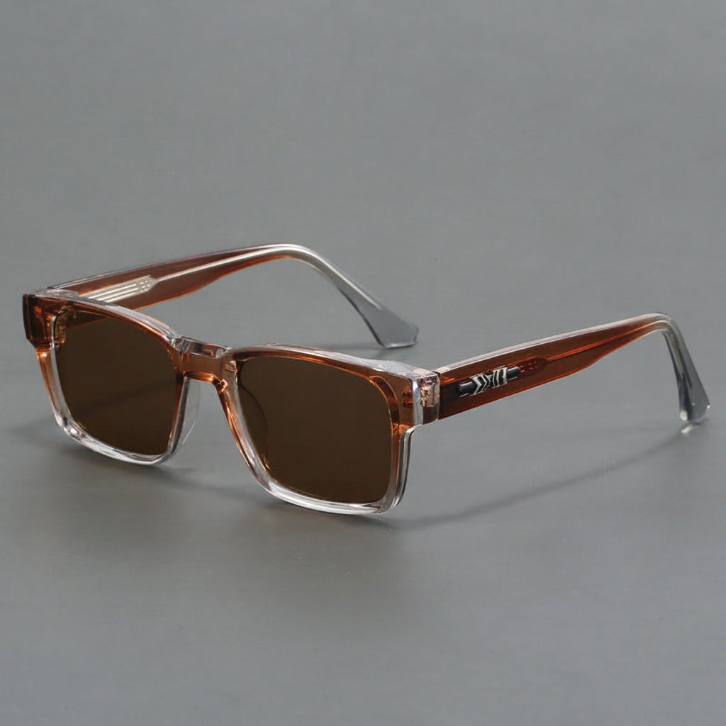 Thick-rimmed anti-blue light photochromic glasses