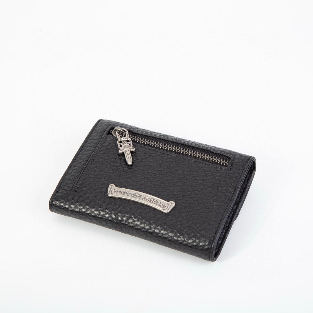 Chrome Hearts snap closure multi-functional clutch wallet