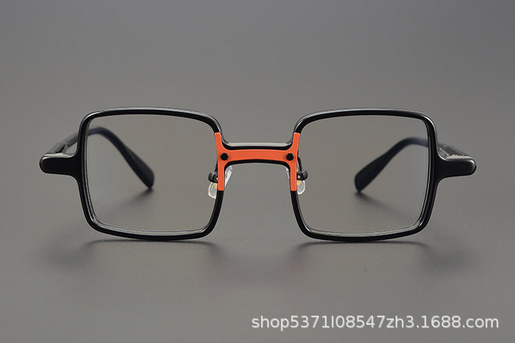Retro Square Large Frame Glasses