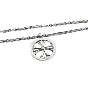 chrome hearts hollow round cross necklace