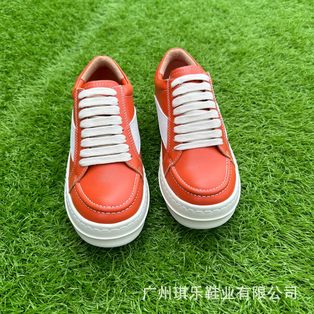 Little Triangle Genuine Leather Casual Skate Shoes