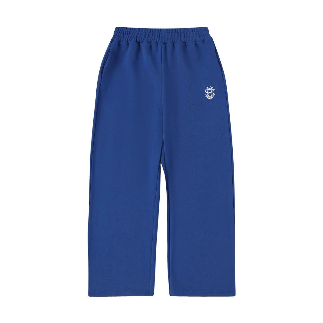 Hip Hop High Street Embroidered Sweatpants, Casual Pants