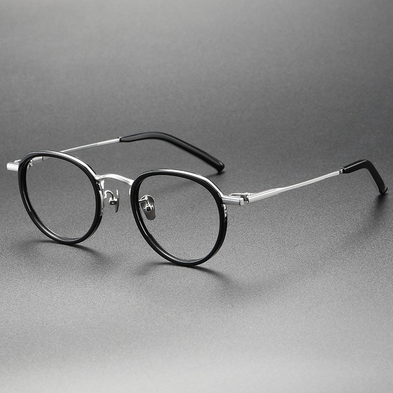 Mixed-Color Pure Titanium Eyeglass Frames