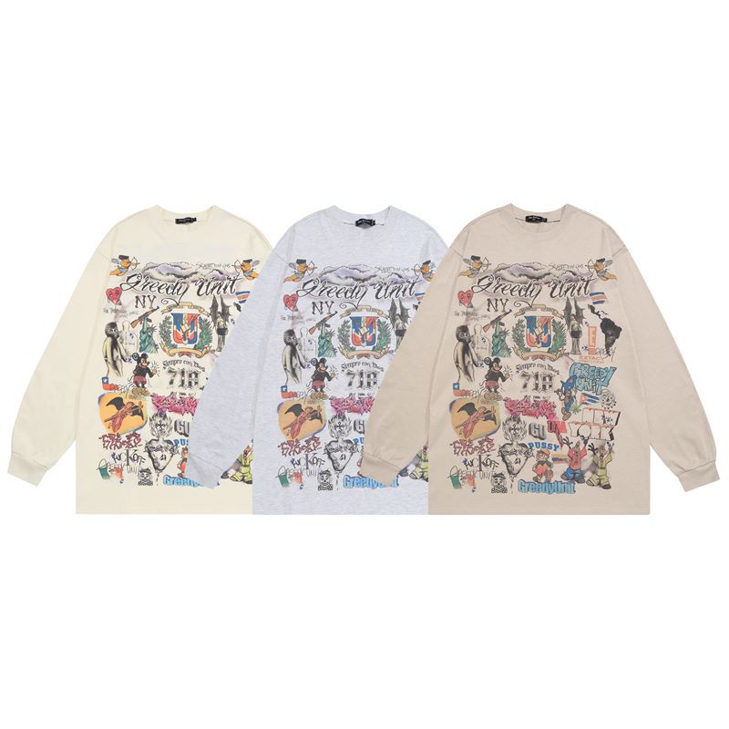 Vintage West Coast Pullover Long-Sleeve Top